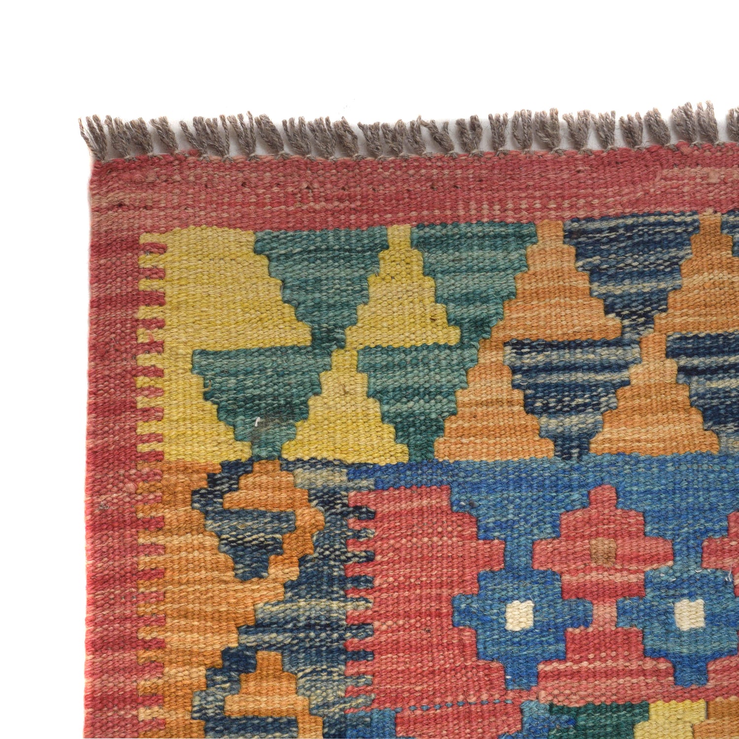 Short Kilim Runner 2' 4" x 6' 5" ft / 70 x196 cm - No. G27534