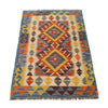 Hand Woven Wool Kelim 2' 7" x 4' 1" ft / 80 x 125 cm - No. G27540