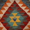 Hand Woven Wool Kelim 2' 8" x 4' 2" ft / 81 x 126 cm - No. G27541