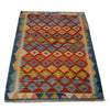 Handmade Vegetable Kilim 2' 10" x 3' 11" ft / 86 x 120 cm - No. G27547