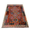 Hand Knotted Afghan Style Kilim 3' 4" x 4' 11" ft / 101 x 150 cm - No. G27576