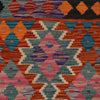 Hand Knotted Afghan Style Kilim 3' 4" x 4' 11" ft / 101 x 150 cm - No. G27576