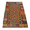 Hand Made Afghan Kilim 2' 10" x 4' 5" ft / 86 x 135 cm - No. G27583