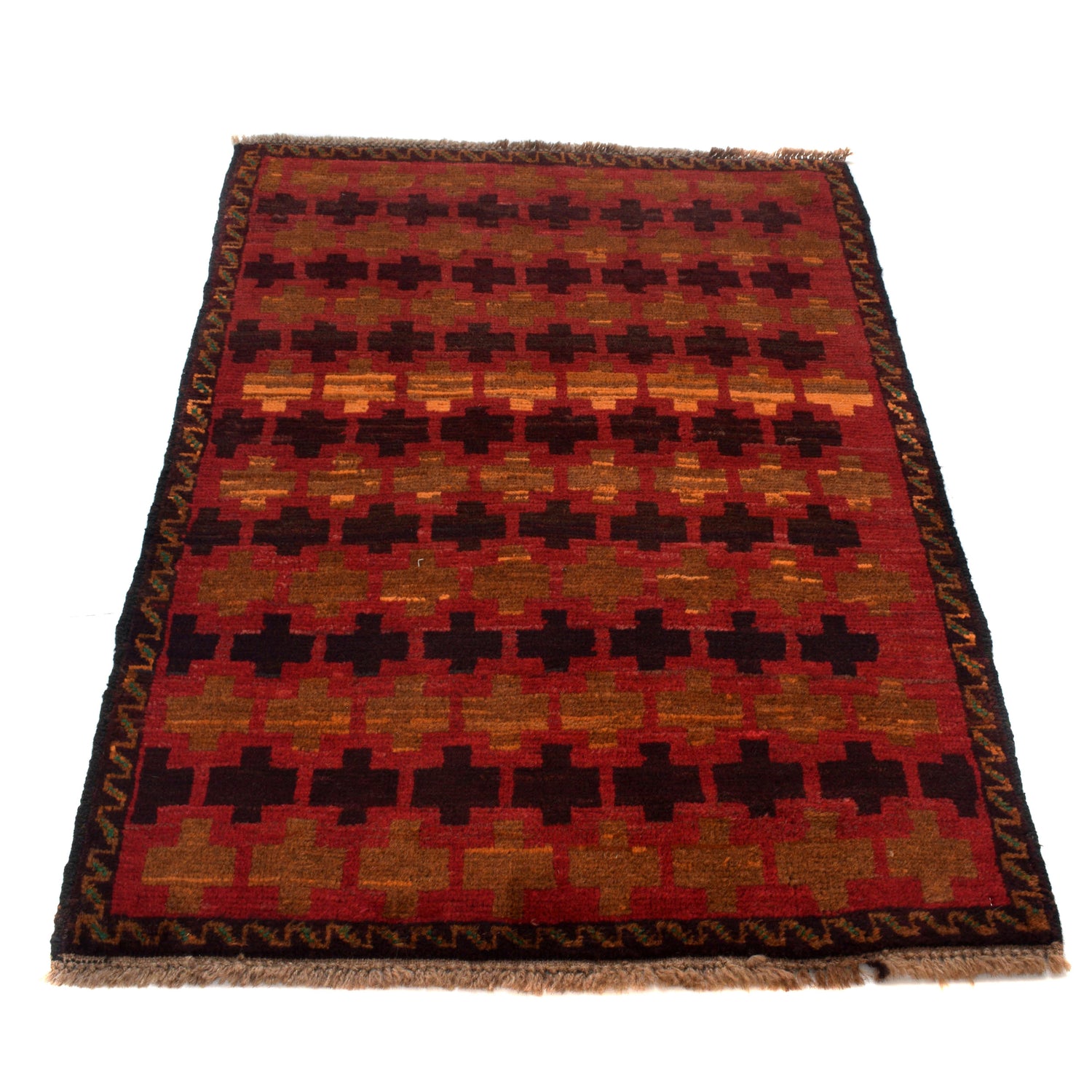 Red Color Baluchi Rug 2' 10" x 4' 5" ft / 87 x 135 cm - No. G27678