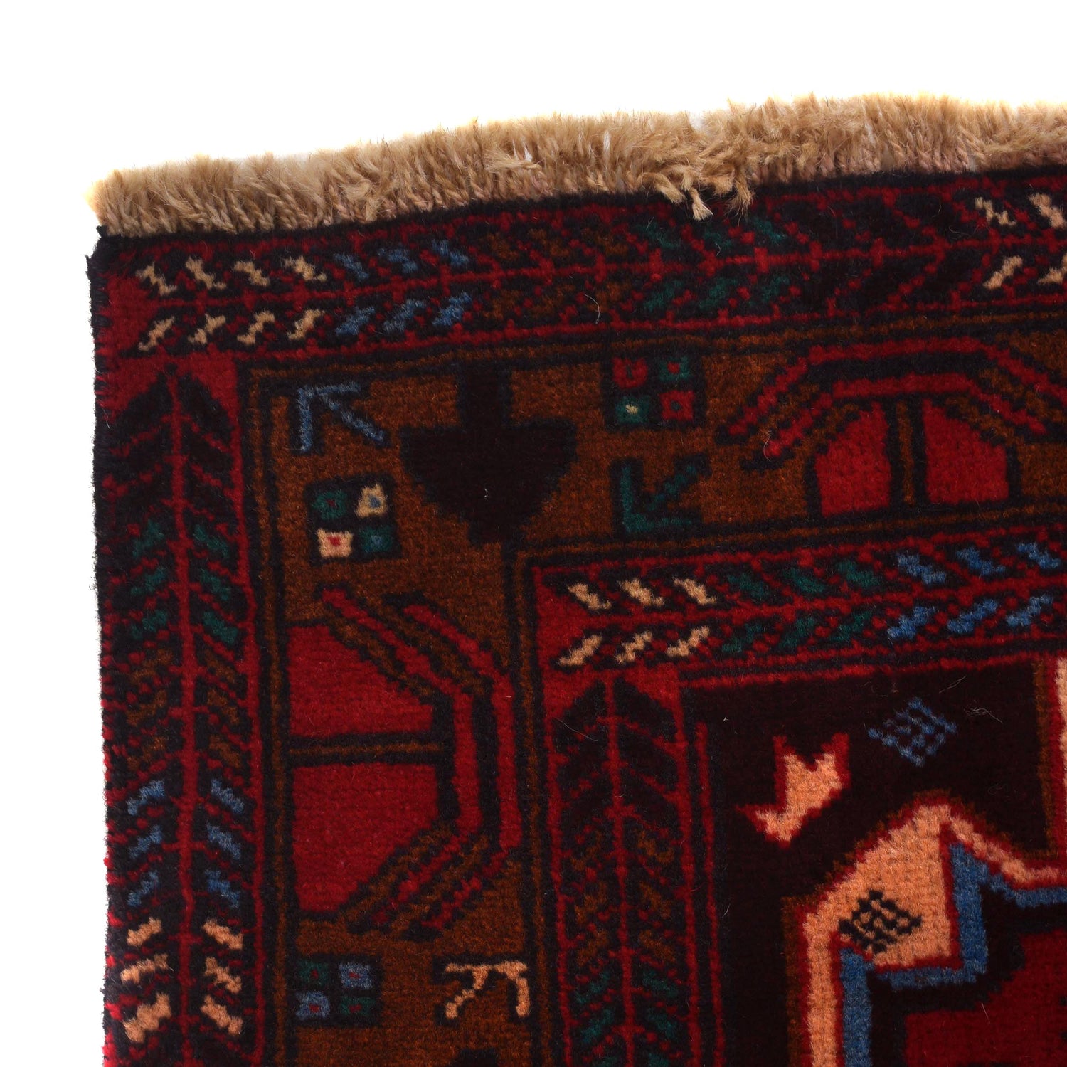 Hand Knotted Baluchi Rug 2' 11" x 4' 6" ft / 90 x 138 cm - No. G27688