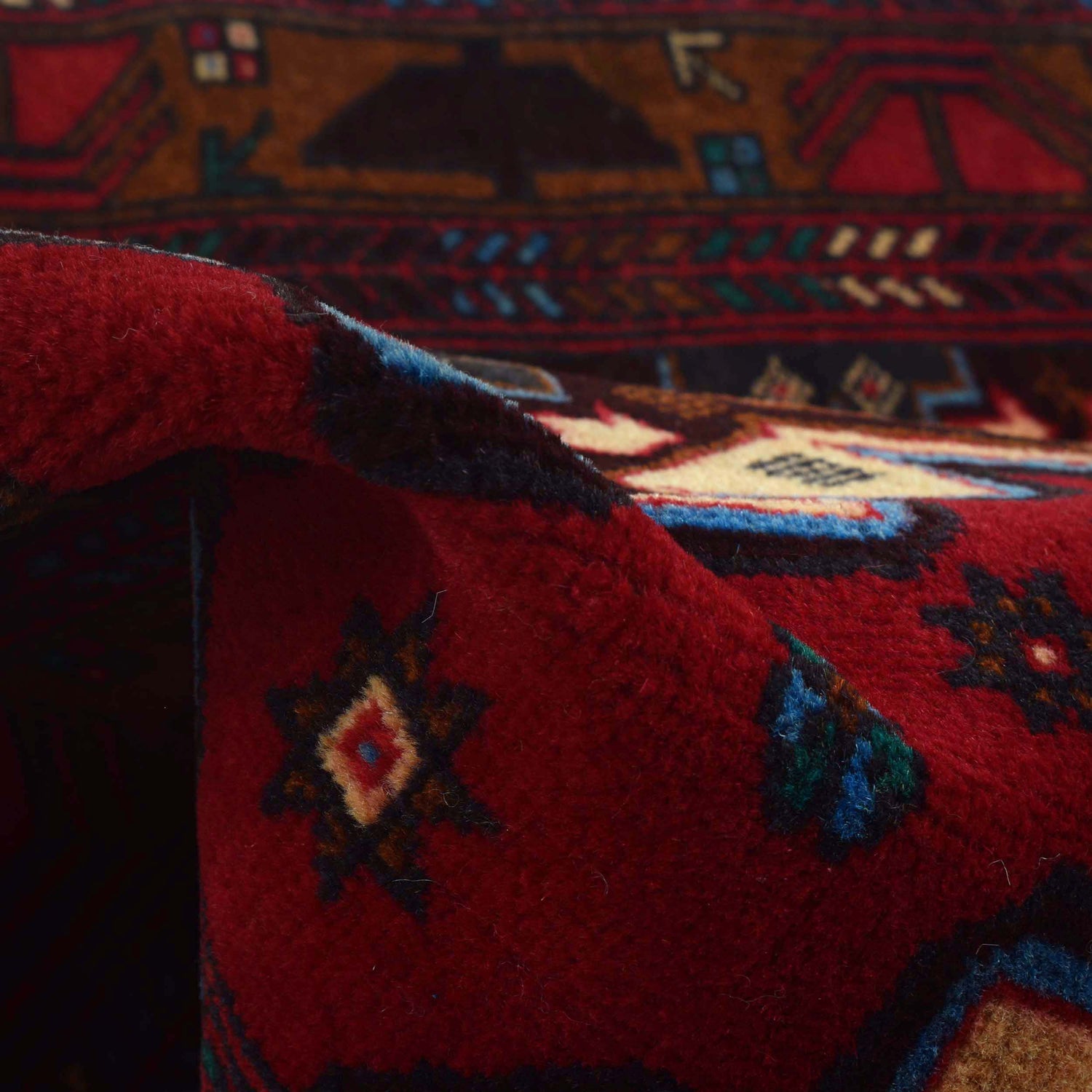 Hand Knotted Baluchi Rug 2' 11" x 4' 6" ft / 90 x 138 cm - No. G27688