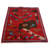 Hand-Knotted Afghan War Carpet 2' 9" x 3' 10" ft / 83 x 116 cm - No. G27694