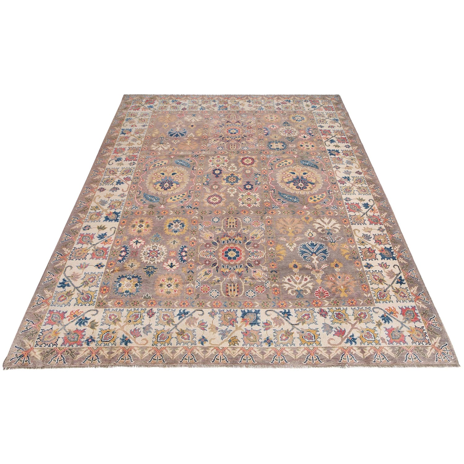 Turkish Design Oushak Rug 9' 1" x 11' 7" ft / 278 x 352 cm - No. G27697