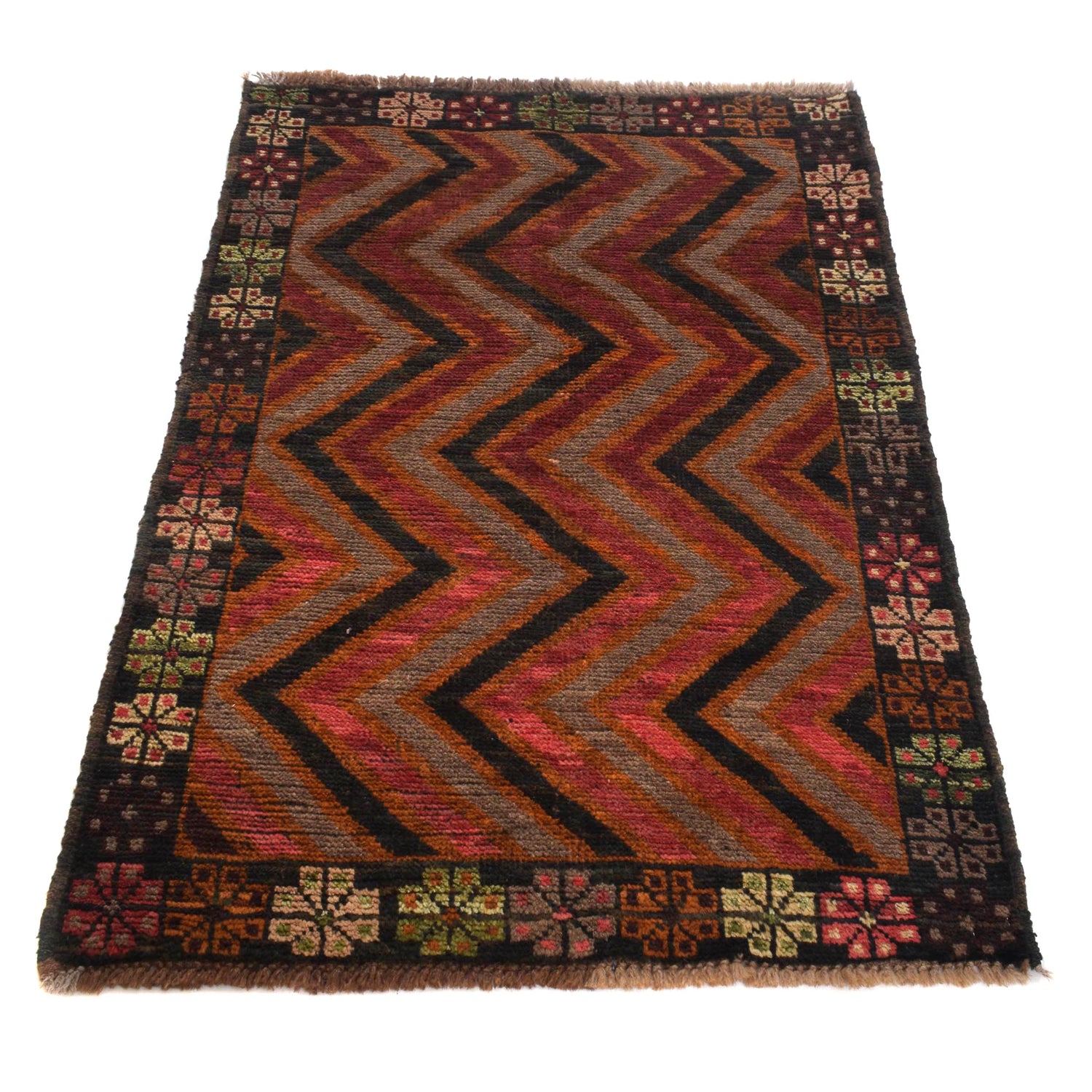 Multi Color Baluchi Rug 2' 10" x 4' 4" ft / 86 x 131 cm - No. G27718