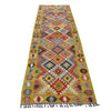 Handmade Turkish Design Wool Kilim Runner 2' 9" x 9' 6" ft / 86 x290 cm - No. G28050