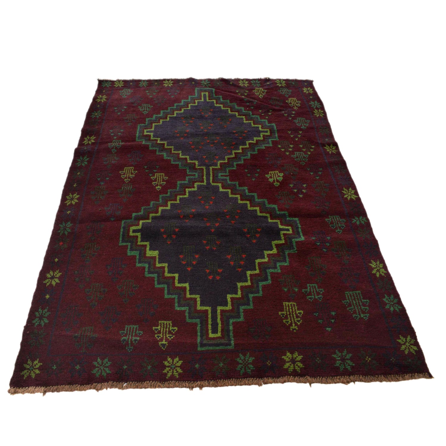 Multi Color Baluchi Rug 4' 5" x 6' 4" ft / 134 x 192 cm - No. G29013