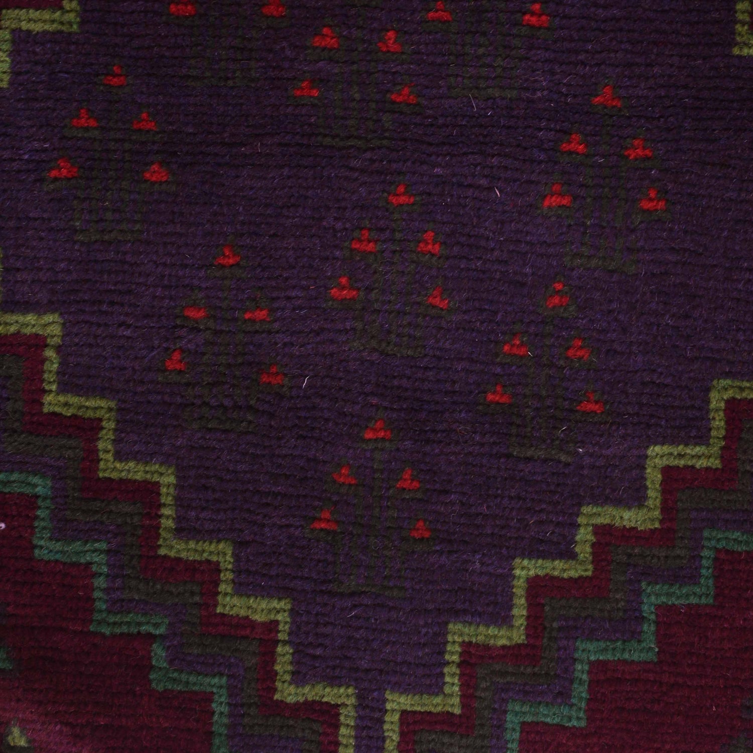 Multi Color Baluchi Rug 4' 5" x 6' 4" ft / 134 x 192 cm - No. G29013