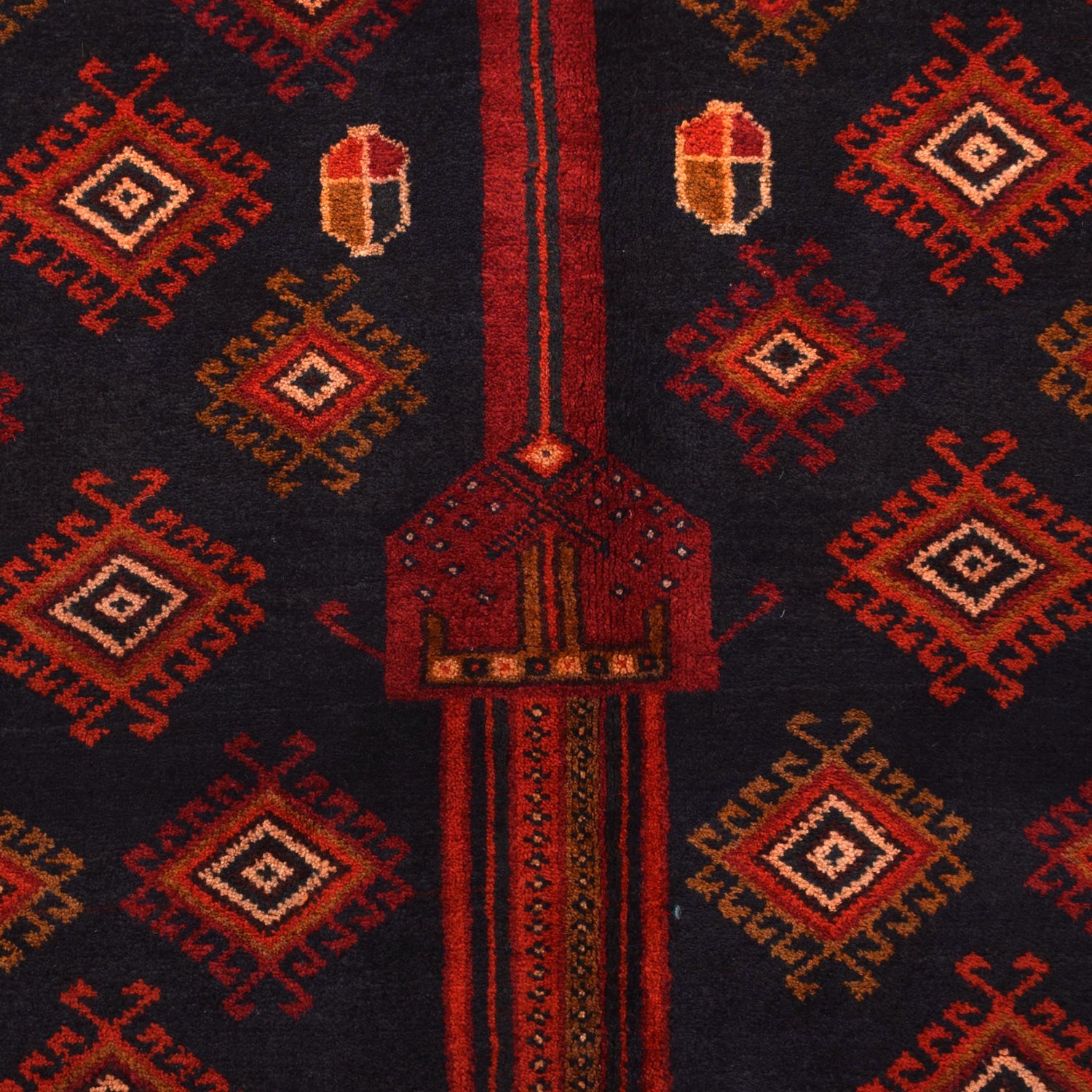 Traditional Baloch Rug 4' 4" x 8' 7" ft / 132 x 261 cm - No. G29026