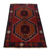 Red Color Baluchi Rug 2' 10" x 4' 6" ft / 87 x 138 cm - No. G29099