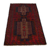 Red Color Baluchi Rug 2' 10" x 4' 6" ft / 87 x 136 cm - No. G29100
