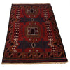 Red Color Baluchi Rug 3' 3" x 4' 9" ft / 98 x 144 cm - No. G29102