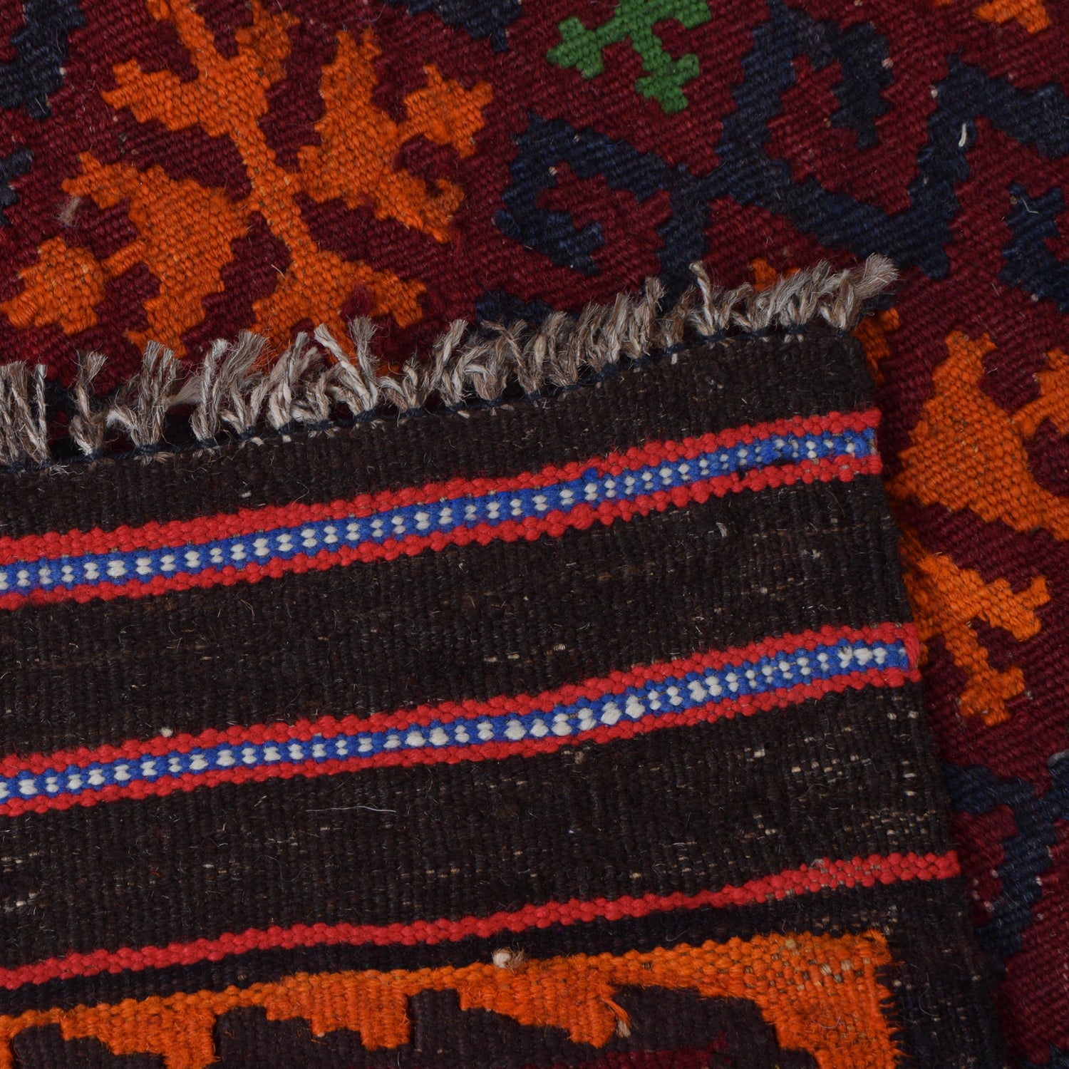 Handmade Maimana Kelim 4' 2" x 6' 5" ft / 127 x 196 cm - No. G29125