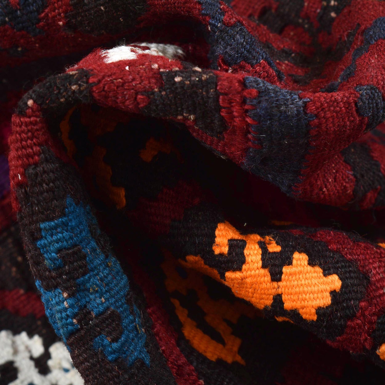 Handmade Maimana Kelim 4' 2" x 6' 5" ft / 127 x 196 cm - No. G29125