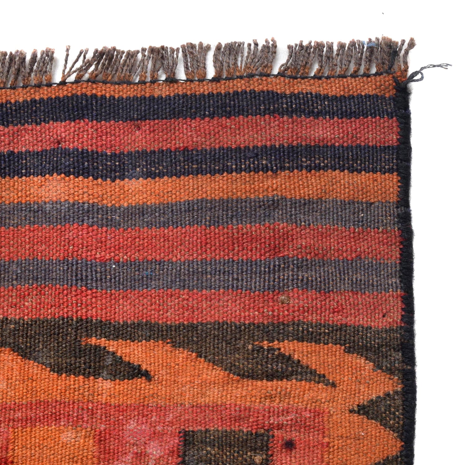 Red Afghan Kilim 5' 6" x 7' 10" ft / 167 x 238 cm - No. G29130