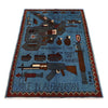 Hand-Knotted Afghan War Carpet 2' 10" x 4' 3" ft / 86 x 129 cm - No. G29155