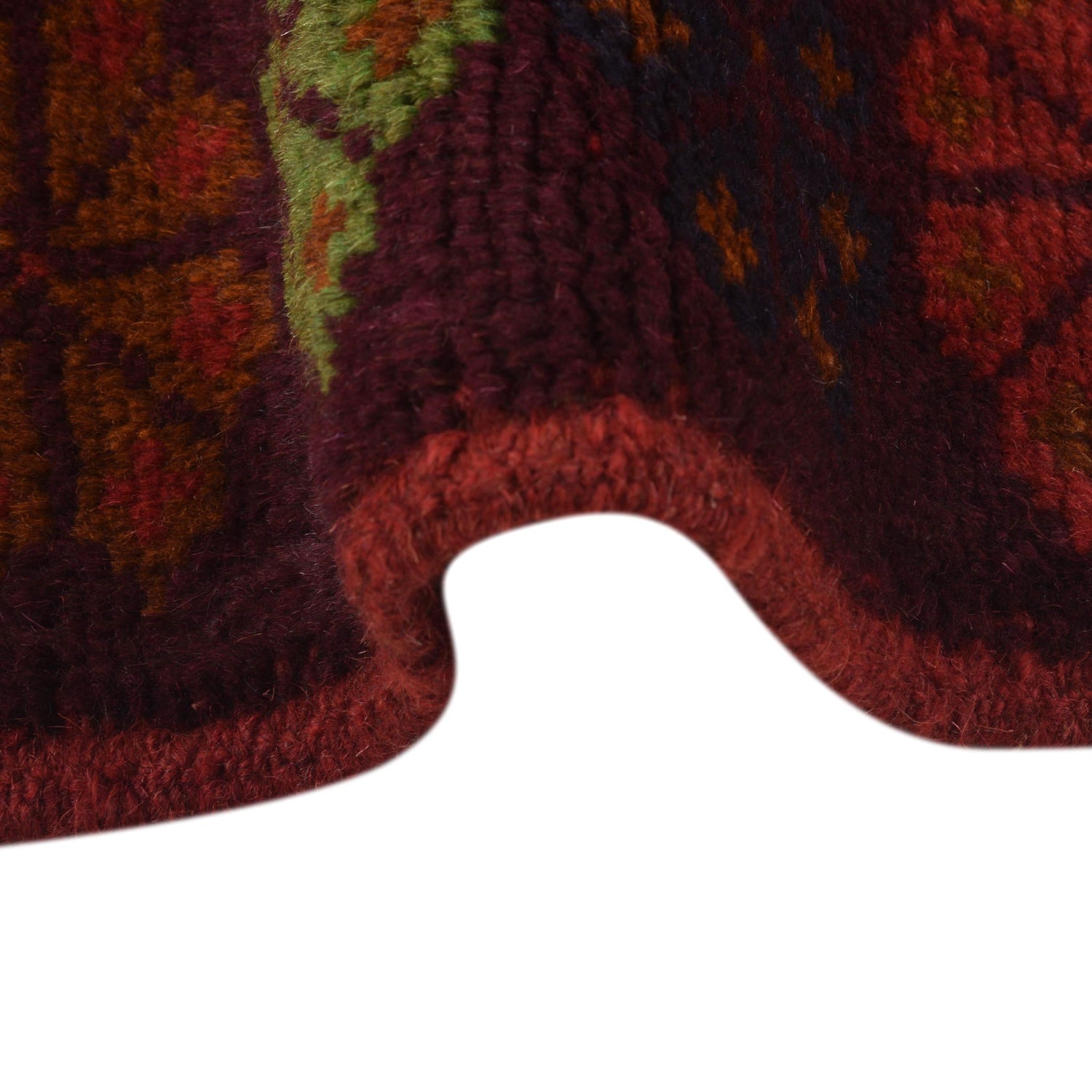 Red Color Baluchi Rug 4' 2" x 6' 8" ft / 128 x 203 cm - No. G29162