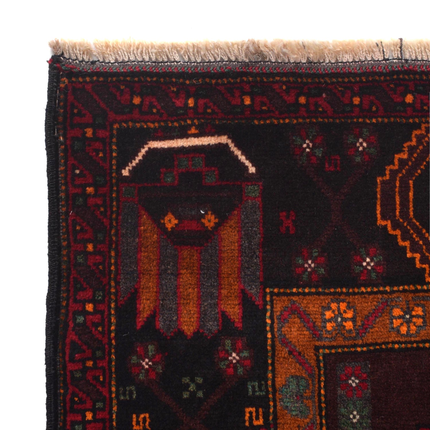 Traditional Baloch Rug 4' 3" x 7' 1" ft / 130 x 217 cm - No. G29254