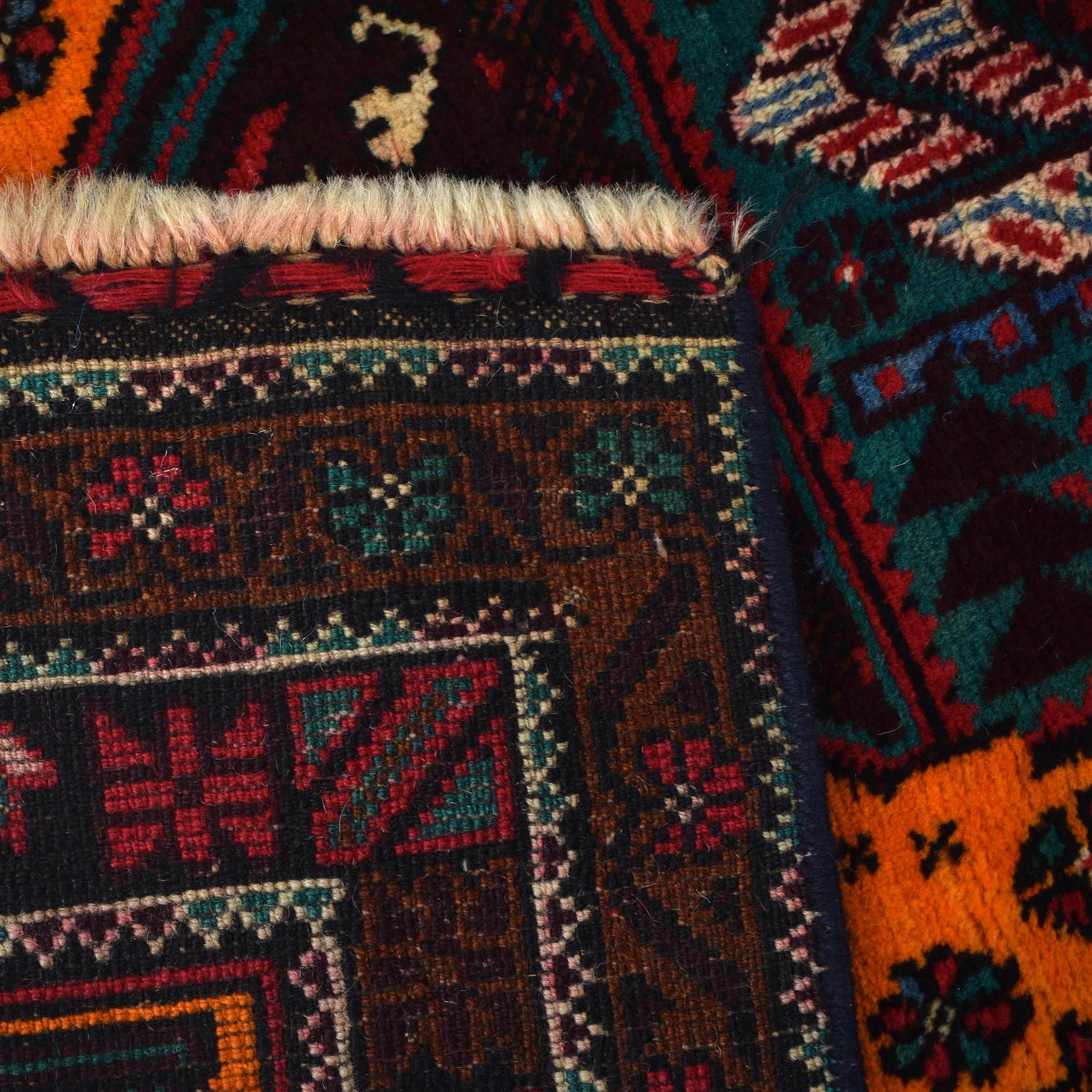 Orange Baluchi Rug 2' 10" x 5' 0" ft / 87 x 152 cm - No. G29256