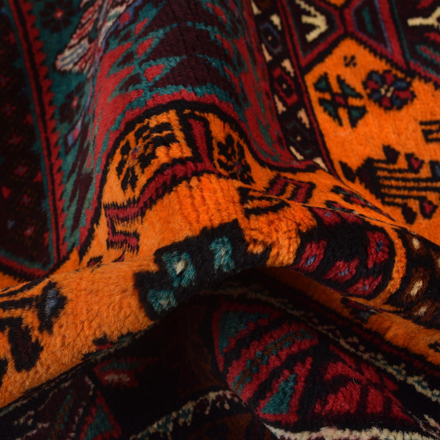 Orange Baluchi Rug 2' 10" x 5' 0" ft / 87 x 152 cm - No. G29256