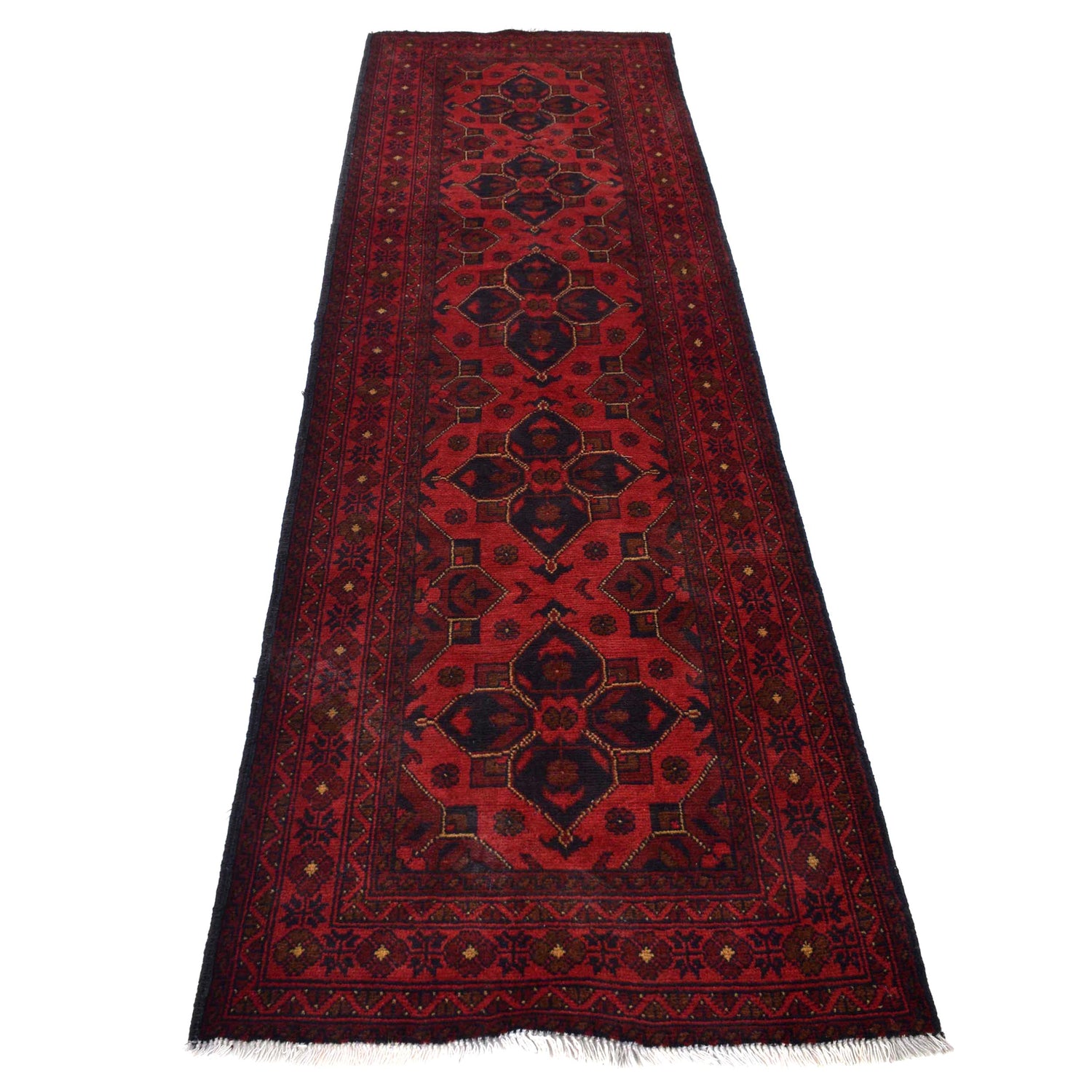 Hand knotted Khal Mohammadi Runner Carpet 2' 7" x 9' 4" ft / 80 x 284 cm - No. G29259