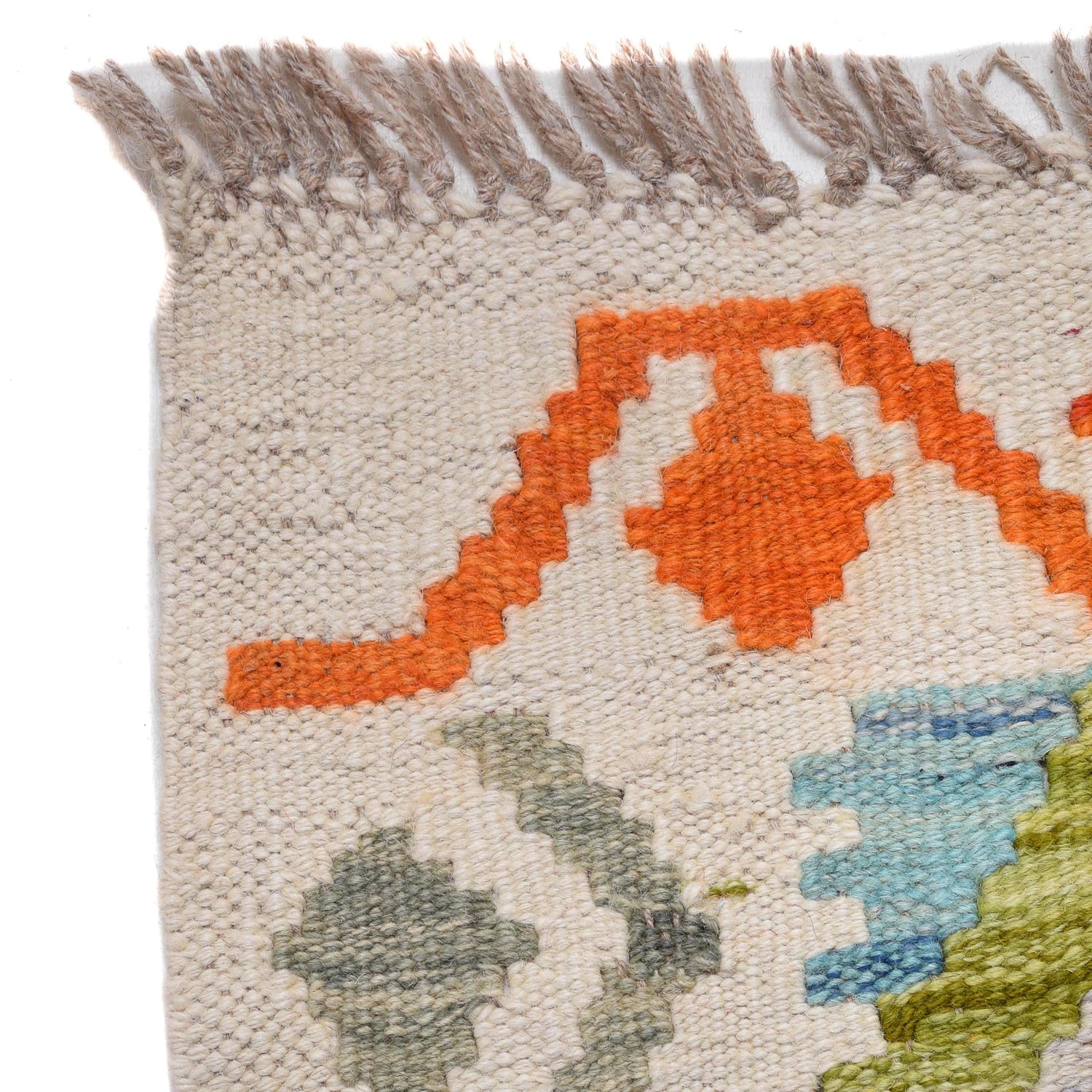 Hand Knotted Afghan Style Kilim Runner 2' 9" x 9' 8" ft / 85 x 295 cm - No. G29741