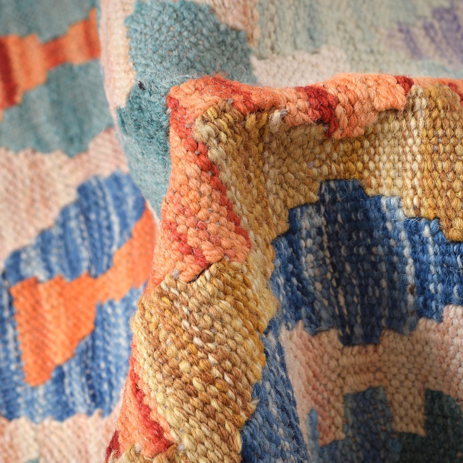 Handmade Afghan Vegetable Kilim Runner 2' 9" x 9' 8" ft / 84 x 294 cm - No. G29747