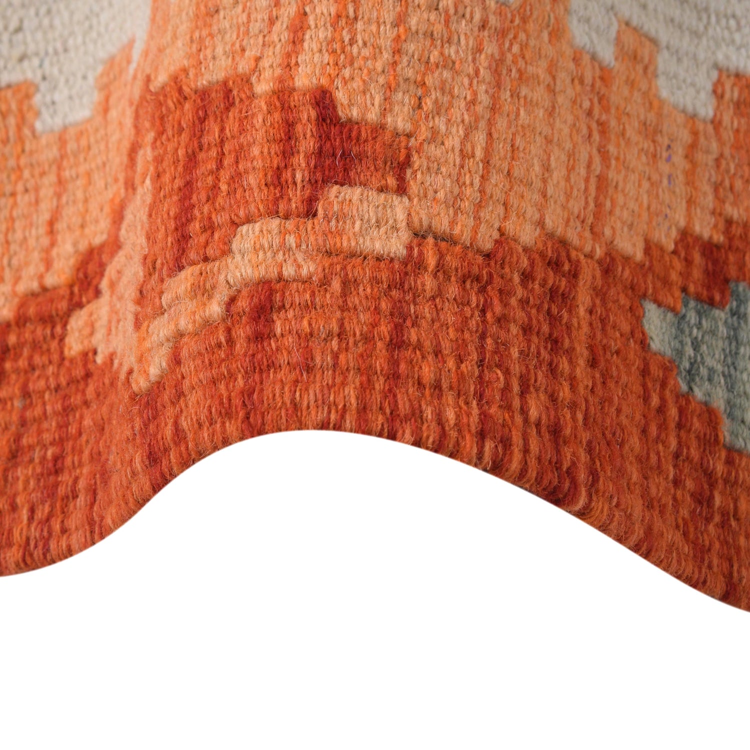 Hand Knotted Afghan Style Kilim Runner 3' 1" x 8' 8" ft / 95 x264 cm - No. G29755