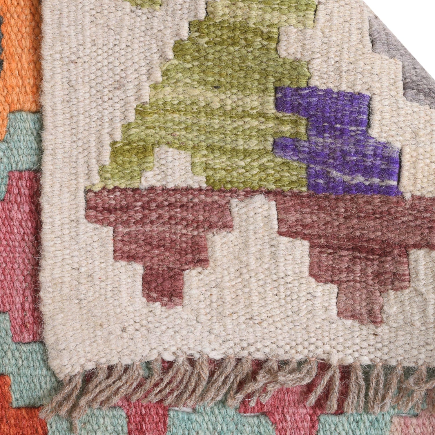 Hand Woven Wool Kelim Runner 2' 9" x 9' 7" ft / 83 x 293 cm - No. G29768