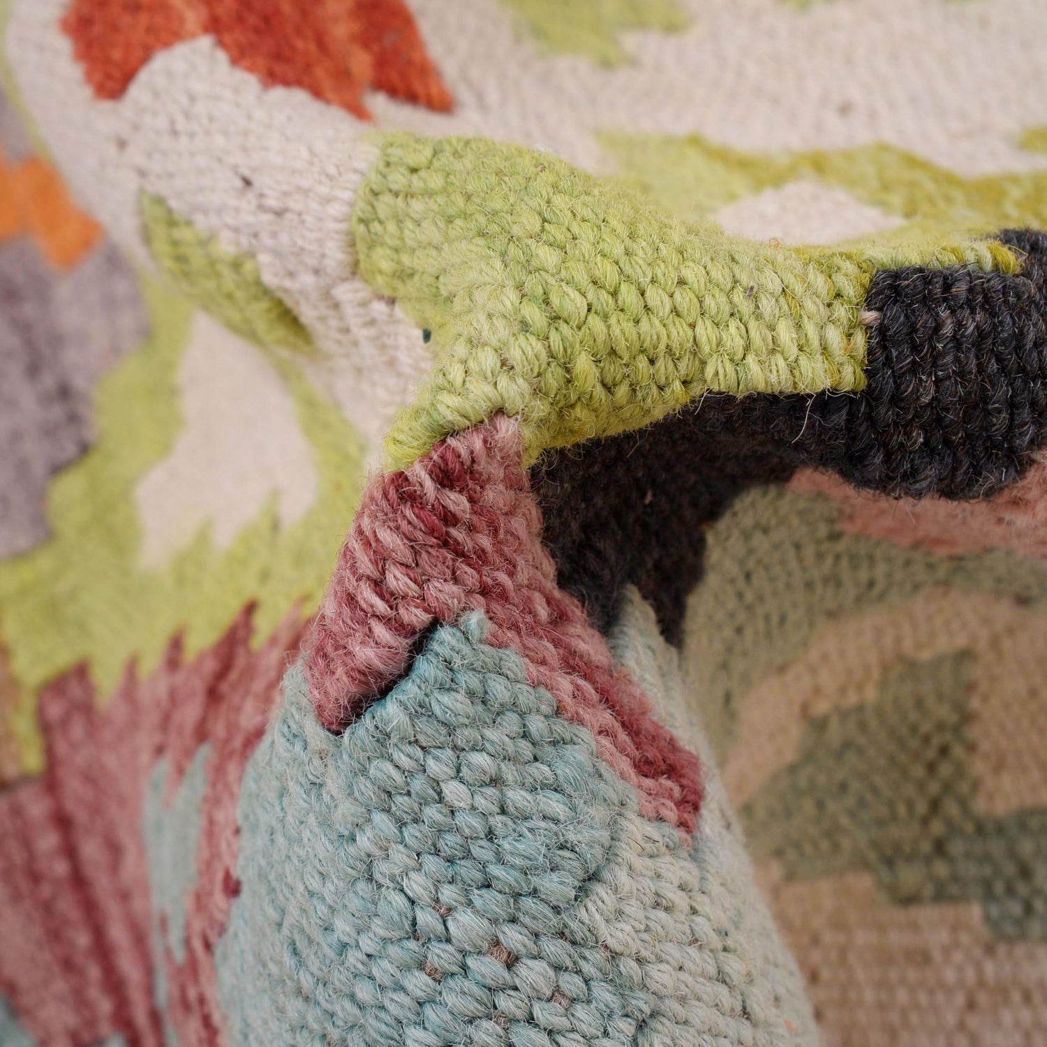 Hand Woven Wool Kelim Runner 2' 9" x 9' 7" ft / 83 x 293 cm - No. G29768