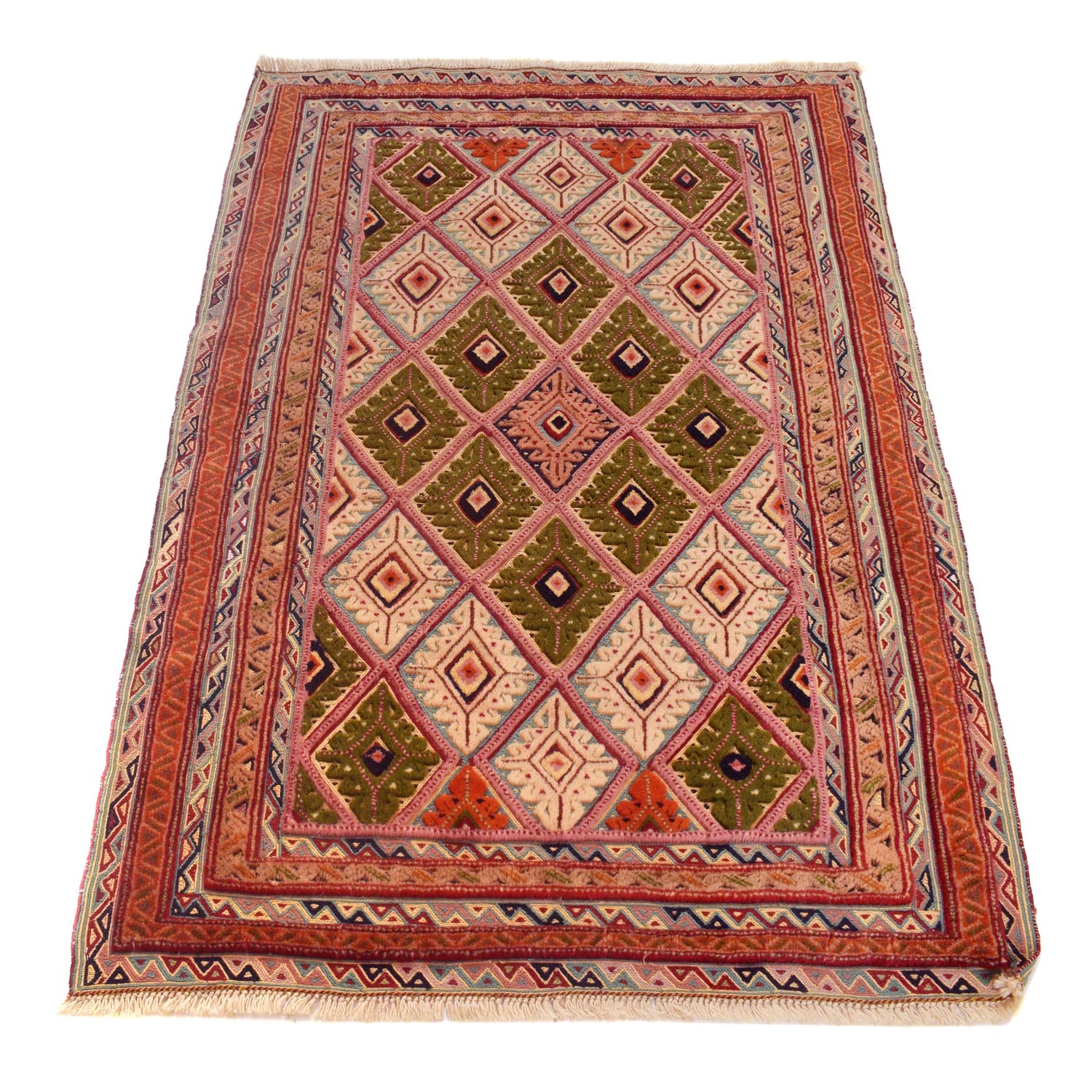 Handmade Nakhunak Kilim Rug 3' 0" x 4' 5" ft / 91 x 134 cm - No. G30959