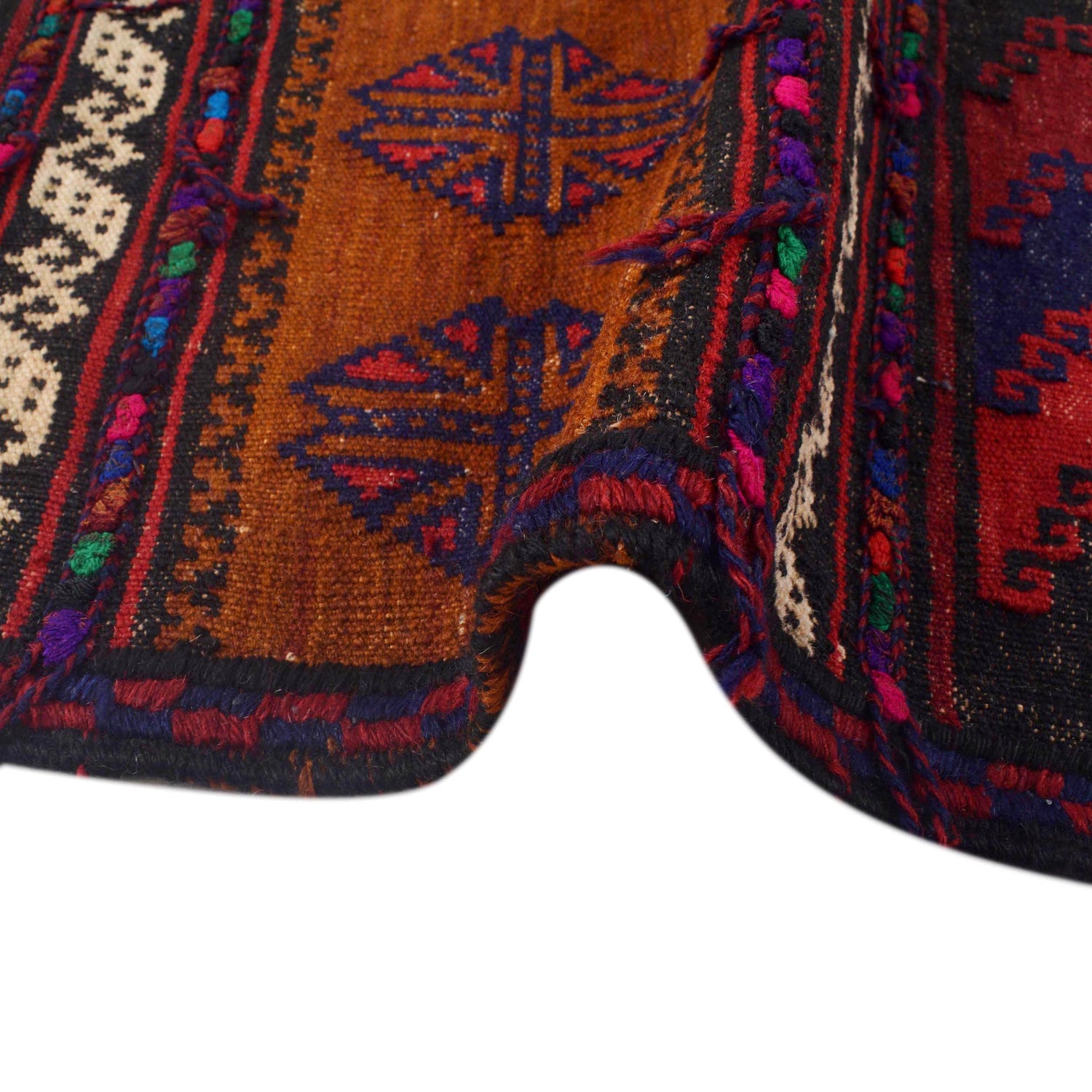 Hand Knotted Sufra Kilem Runner 2' 2" x 5' 11" ft / 66 x 181 cm - No. G30973