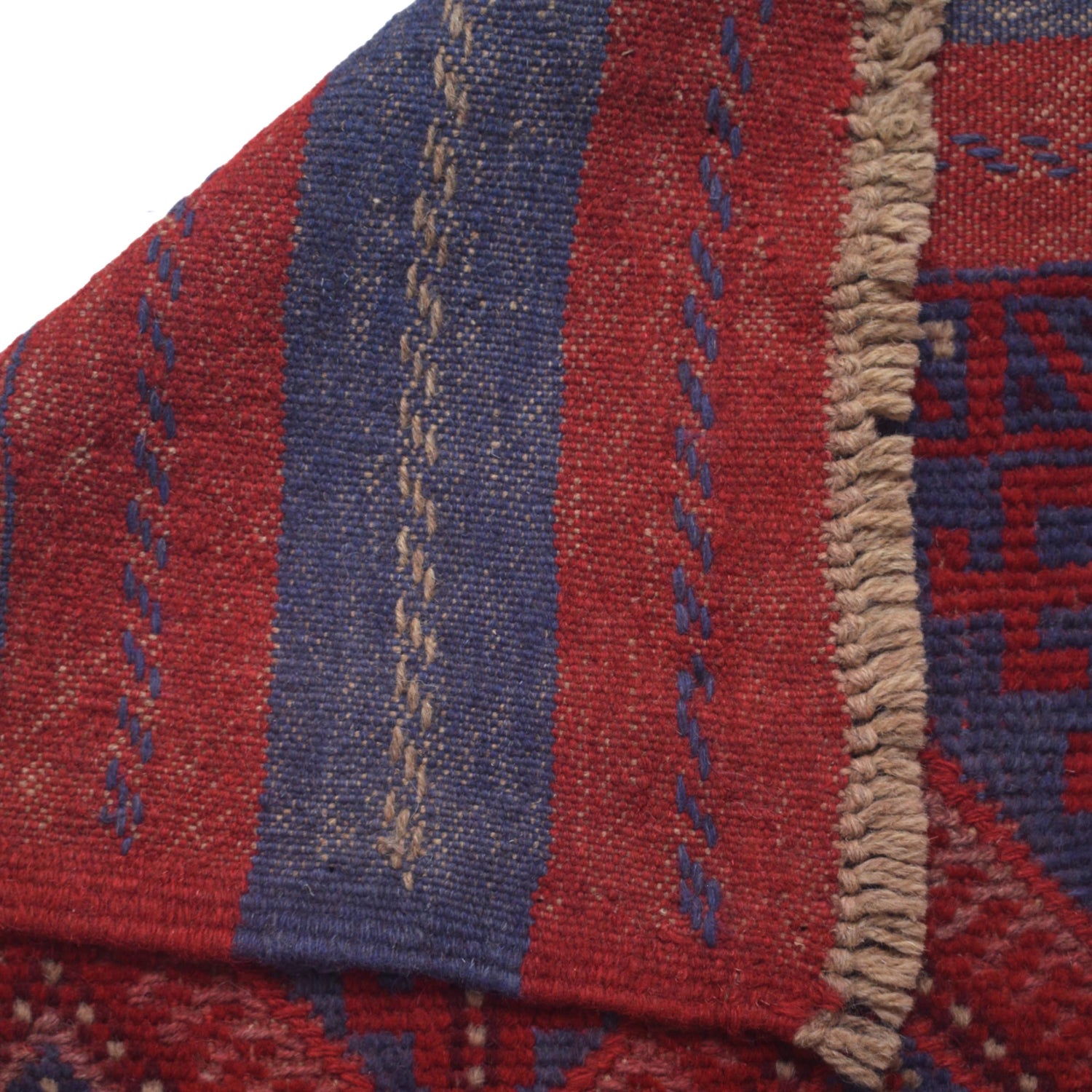 Hand Knotted Mashwani Runner Rug 1' 11" x 7' 9" ft / 59 x 237 cm - No. G30982