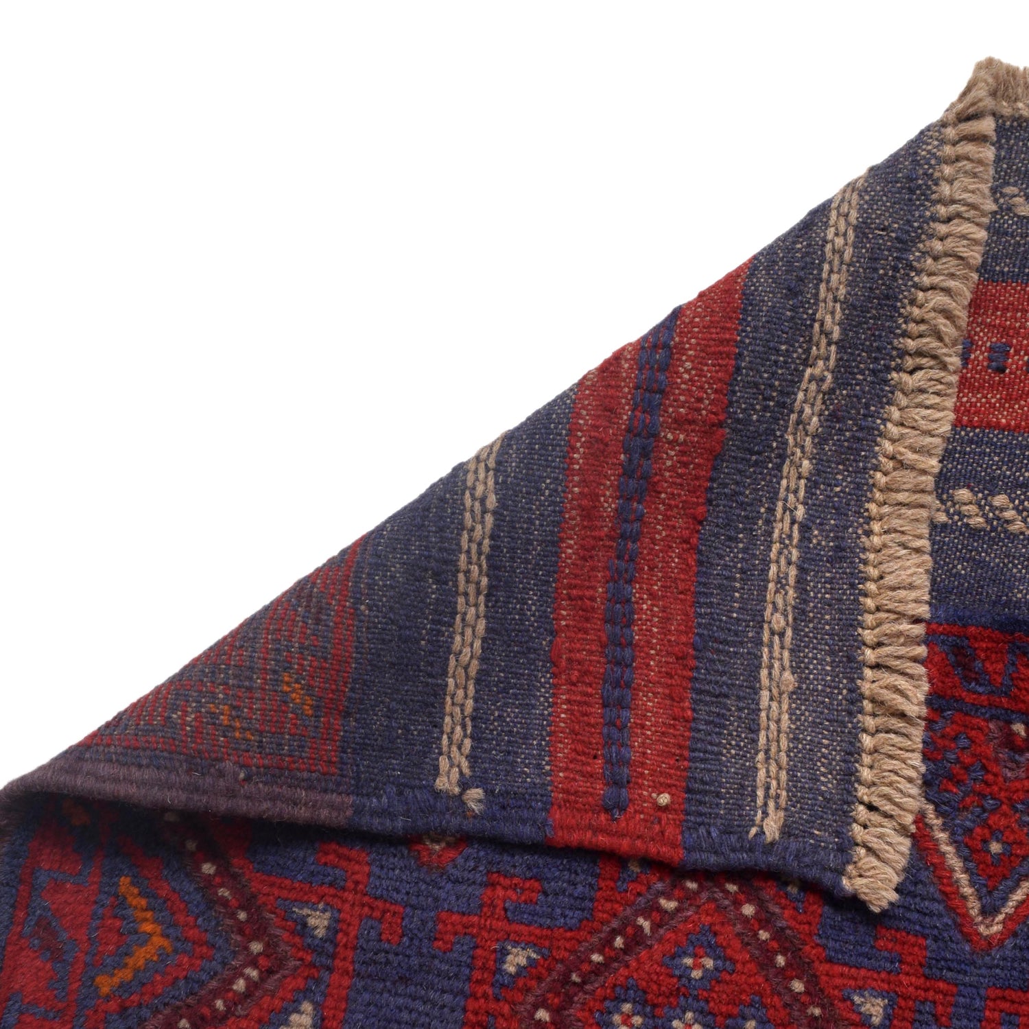 Handmade Afghan Runner Rug 1' 11" x 7' 11" ft / 58 x 242 cm - No. G31000