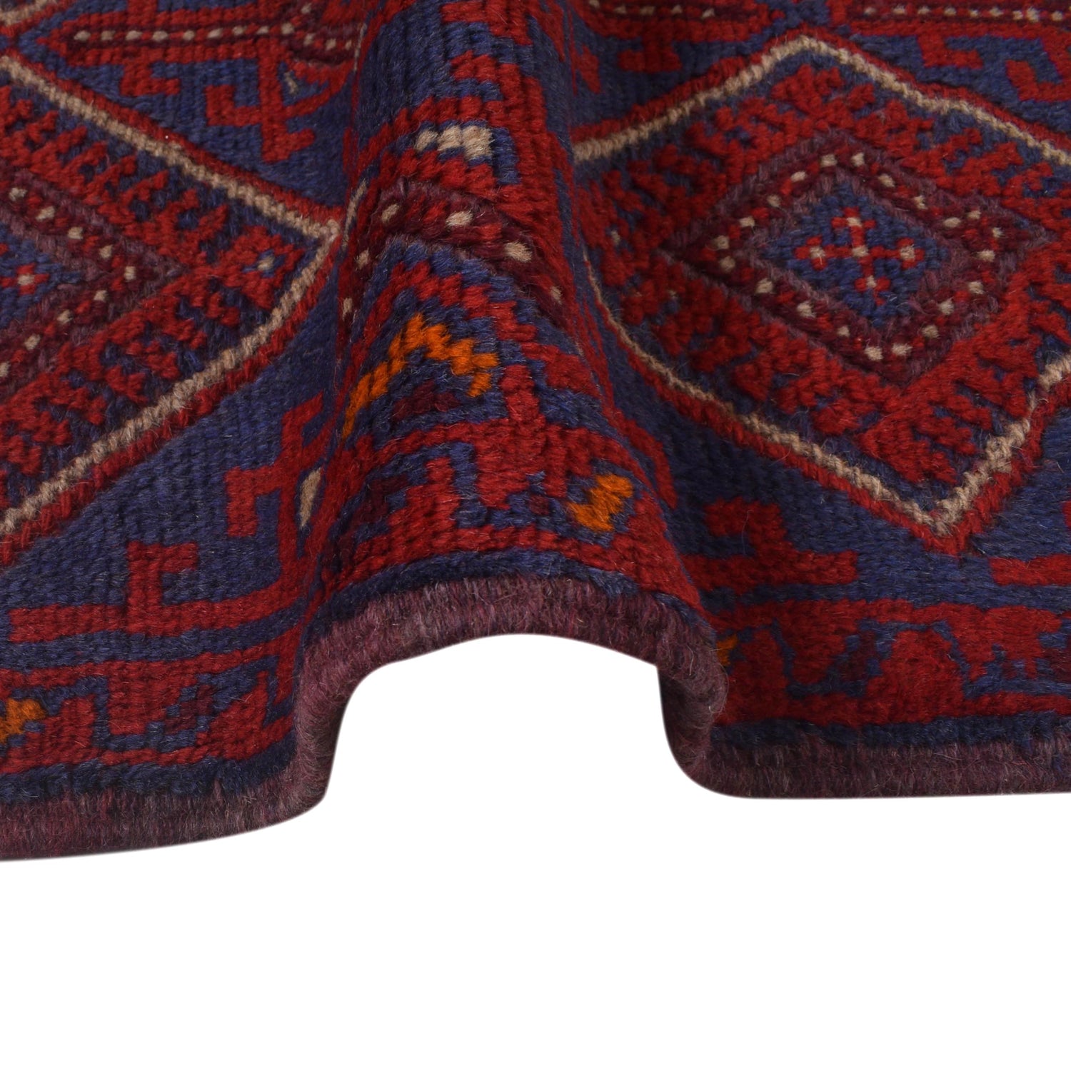 Handmade Afghan Runner Rug 1' 11" x 7' 11" ft / 58 x 242 cm - No. G31000