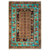 Luxury Shikargah Carpet 4' 0" x 6' 0" ft / 123 x 183 cm - No. G31159