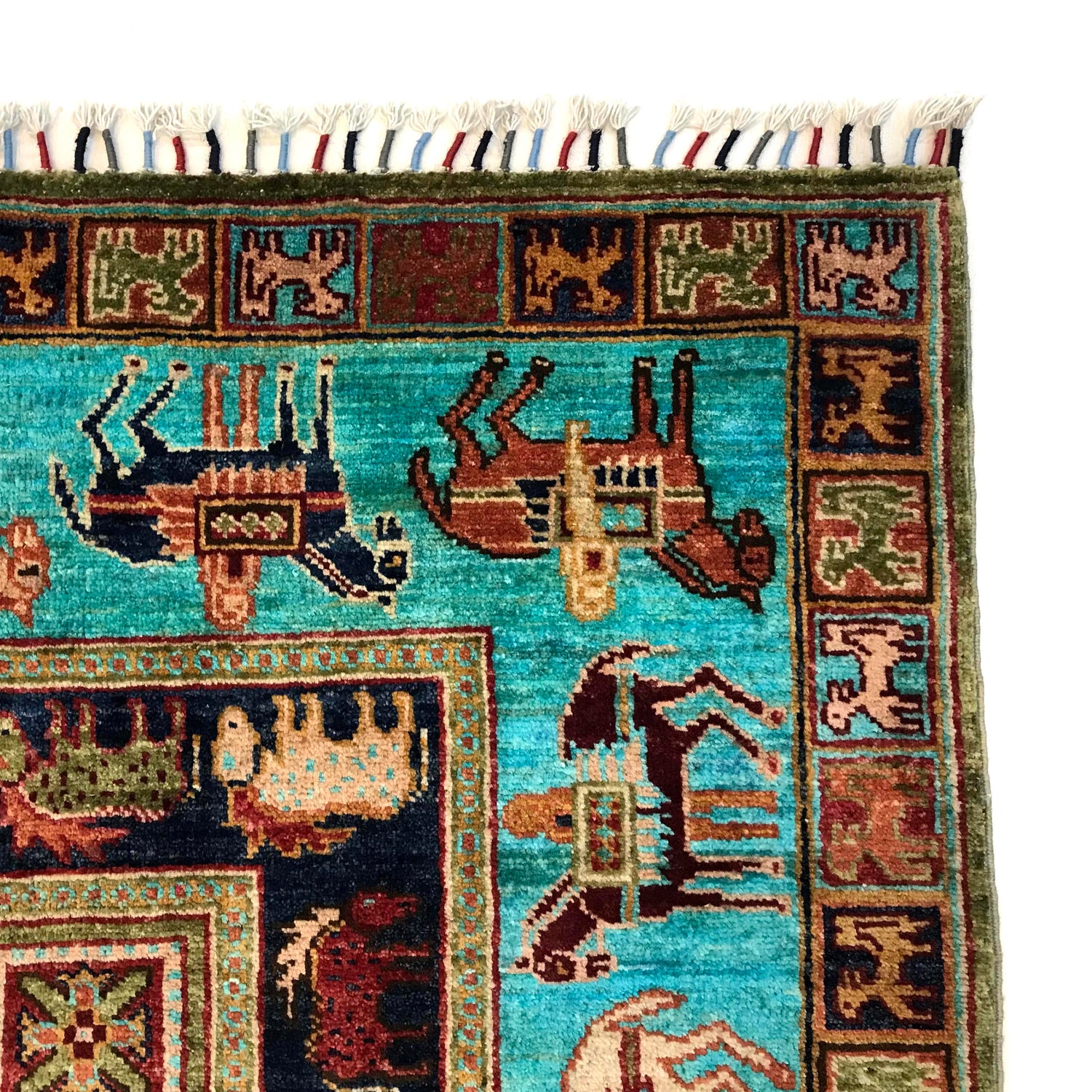 Luxury Shikargah Carpet 4' 0" x 6' 0" ft / 123 x 183 cm - No. G31159