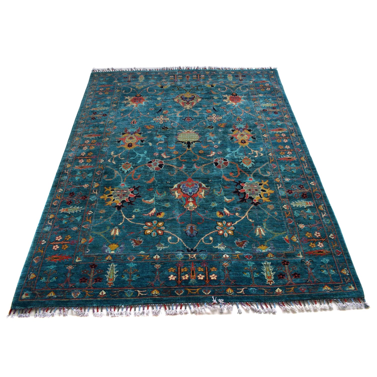 Hand knotted Contemporary Style Sultani Rug 4' 10" x 6' 6" ft / 147 x 198 cm - No. G31197