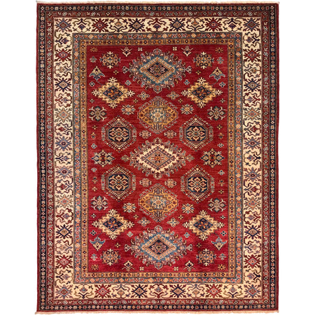 Fine Kazak Oriental Rug 5' 9" x 8' 0" ft / 176 x 243 cm - No. G31203