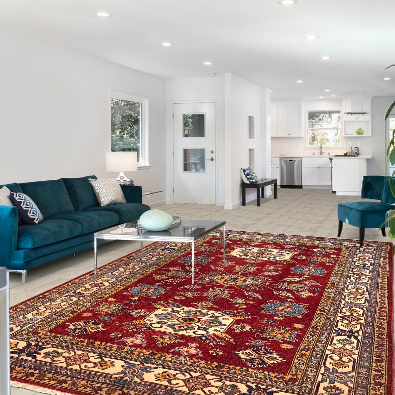 Supreme Kazak Carpet 5' 5" x 8' 6" ft / 165 x 259 cm - No. G31204