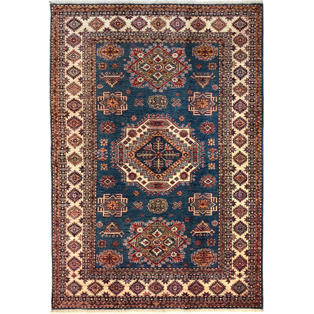 High-Quality Kazak Area Rug 5' 5" x 7' 9" ft / 164 x 237 cm - No. G31205