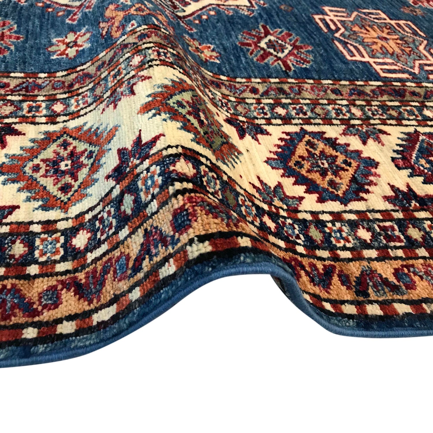 High-Quality Kazak Area Rug 5' 5" x 7' 9" ft / 164 x 237 cm - No. G31205