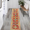 Hand Woven Wool Kelim Runner 2' 10" x 10' 5" ft / 85 x 318 cm - No. G31262