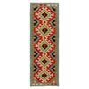 Short Kilim Runner 2' 2"x 6' 7" ft / 66 x 201 cm - No. G31277