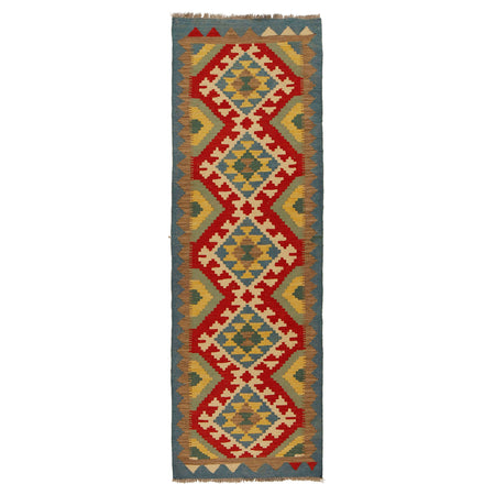 Short Kilim Runner 2' 2"x 6' 7" ft / 65 x 201 cm - No. G31278