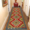 Short Kilim Runner 2' 2"x 6' 7" ft / 65 x 201 cm - No. G31278